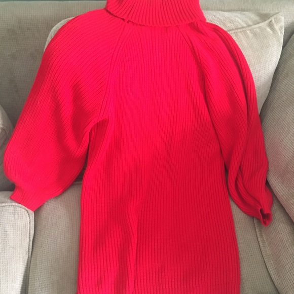 Red sweater dress - Picture 2 of 3